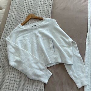 NEW Wild Fable White Knit Cropped Sweater Top